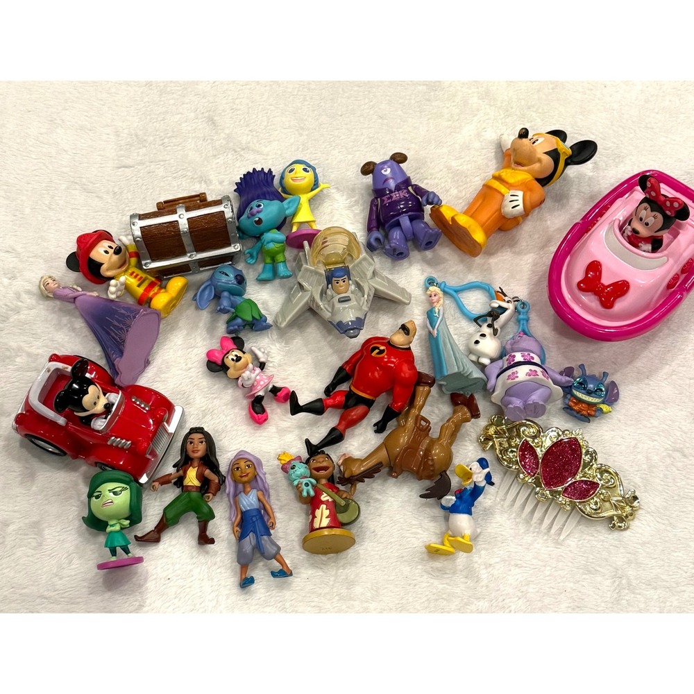 Disney Figure Lot Mickey Minnie Elsa Buzz Lightyear Stitch Toy Story‎ 12pc